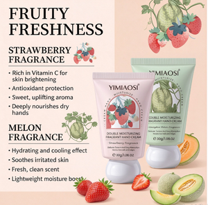 YIMIAOSI 30g Crema de Manos al por Mayor con Aroma Floral y Frutal de Miel, Melocotón, Flor de Cerezo, Melón, Lavanda, Rosa y Jazmín, Hidratante y Reparadora, Mini F - Product Image 3