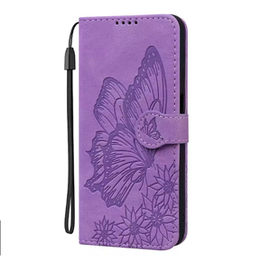 Funda de teléfono con tapa de gato mariposa a la moda para Samsung <span class=keywords><strong>Galaxy</strong></span> S25 S25PLUS S25ULTRA A26 A36 A56 5G tarjetero soporte cubierta de libro - Product Image 1