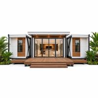 Maisonnette préfabriquée de luxe moderne extensible 20ft 30ft, Villa pliable extensible pour jardin, cabane d'invités pour séjour de vacances