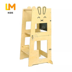 LM KIDS Torre De Aprendizaje De Madera Plegable Montessori Torre De Aprendizaje Entrada Y Escuela-Torre De Cocina Helprer Aplicada - Product Image 2