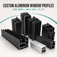 Offre Spéciale : Profilés en Aluminium Personnalisés Jimao Série 6000 pour Fenêtres de Construction – Traitement par Pliage et Soudage Pris en Charge (6063 T5)
