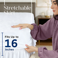 Housse de matelas imperméable anti-poussière taille double Jupes élastiques Utilisation hospitalière Protection de lit Coussin de protection de matelas