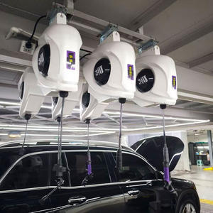 Carrete de Manguera Retráctil 3 en 1 (Agua/Aire/Eléctrico) Diseño Delfín - Sistema de Limpieza Comercial y Doméstica para Detallado Automotriz - Product Image 2