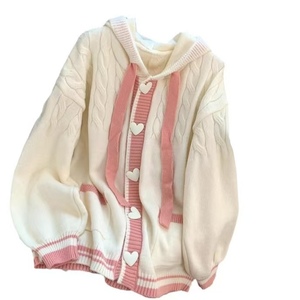 2025 nuevo diseño Otoño Invierno cárdigan suéter con cuello en V contraste Color Plaid costura bolsillos cárdigans para mujeres - Product Image 1