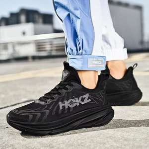 Zapatillas de correr transpirables para hombre y mujer, zapatillas informales de malla ligera, zapatillas para caminar acolchadas antideslizantes - Product Image 4