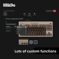 Teclado Mecánico Retro 8Bitdo Retro 87 C64 para Juegos, Compatible con Windows 10/11/Android, Teclado de 87 Teclas con Joystick, Tres Modos, 85HA03