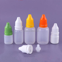 Squeeze Soft 3 ml 3 ml 5ml 10ml 15ml 30ml Distributeur d'huile liquide PE LDPE gouttes pour les yeux flacon compte-gouttes avec bouchon inviolable