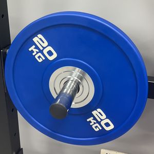 صفيحة وزن ممتص صدمات 5 ، 10 ، 15 ، 20 صحن حديد لمعدات صالة الألعاب الرياضية لأغراض تجارية - Product Image 2