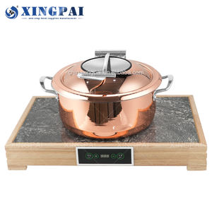 XINGPAI autres fournitures pour hôtels et restaurants chauffe-plats pour <span class=keywords><strong>buffet</strong></span> en acier inoxydable ensemble de chauffe-plats ronds - Product Image 2