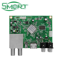Carte PCB PCBA personnalisée de haute qualité pour décodeur numérique terrestre DVB-T2 ISDB-T ATSC, avec fichier Gerber, liste BOM et conformité RoHS