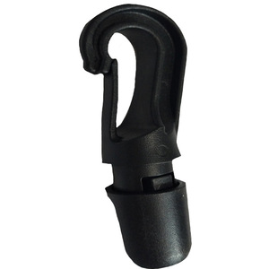 Crochet à pression en plastique noir 10 mm pour sports de plein air, accessoires de bateau et de kayak - Product Image 1
