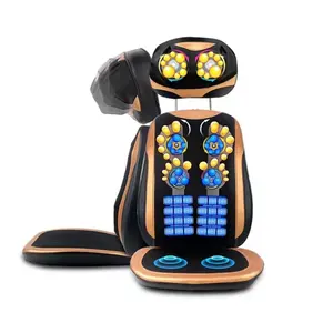 Full Body 8 Modes Car Home Seat Vibration Heating Shiatsu Massage Cushion with Heat