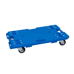 Vente en gros Portable à 4 roues Heavy Duty <span class=keywords><strong>Hand</strong></span> Truck <span class=keywords><strong>Trolley</strong></span> Plastique PP Métal Cadre en acier OEM Plateforme de déplacement facile personnalisable - Product Image 5