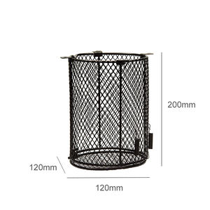REPTIZOO 0.8 Gal 2.9 L siyah silindirik evcil hayvan kafesi tamamen kapalı tel örgü kafes tel örgü sepet - Product Image 2
