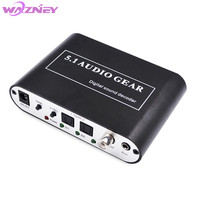 Decodificador de Audio 5.1, Sonido Digital DTS/AC3/PCM, Conversor Óptico a Estéreo Envolvente, Digital a Analógico HD, 2 SPDIF, 3.5 AUX Coaxial