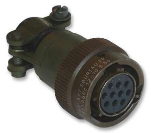 Souriau 851-06RC1210S50 Conector Circular, Carcasa de Receptáculo FR, 6 Posiciones, 12 Tamaños, Contactos de Enchufe - Product Image 1