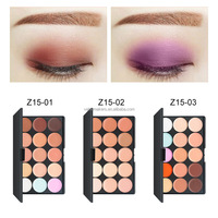 Palette de crème correctrice longue durée à couverture complète 15 couleurs de marque privée pour tous les types de peau avec 3 options de logo