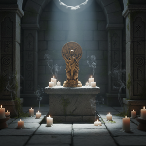 Figuras Personalizadas de Diosas Nórdicas, Estatua de Lilith, Figuritas de Resina, Escultura de Altar Pagano, Dios Vikingo, Estilo Madera, Decoración para el Hogar, Regalos - Product Image 5