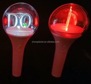 Bâton lumineux personnalisé pour concert et événement Bâton lumineux en acrylique en forme de boule ronde OEM Bâton lumineux en acrylique pour l'encourager - Product Image 4