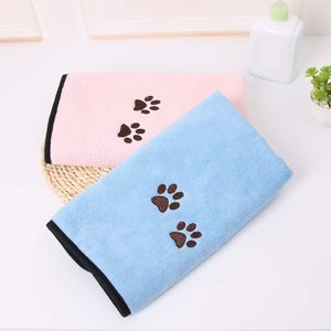 Serviettes pour chiens en gros pour sécher les animaux de compagnie, 4 couleurs, absorbantes, 100 % coton, 2 tailles, kit de bain pour chiens, personnalisable - Product Image 4