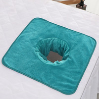 Serviette de visage de planche de couverture de Table de Massage de Spa de beauté épaissie professionnelle avec le Bandana de lit de trou 35*35cm serviette avec le trou