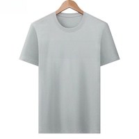 Camiseta de Hombre 2026, Nueva, Casual, para Negocios, Estampada, Transpirable, de Algodón Puro, Suave al Tacto, de Manga Corta y Gruesa