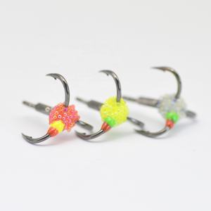 Anzuelos Triples para Pesca en Hielo, Acero con Alto Contenido de Carbono, Mini Señuelo Metálico - Product Image 6