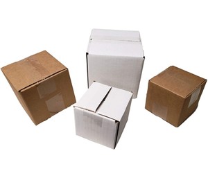 Caixas brancas robustas do papelão para o transporte, tamanho 5x5x5 branco caixa de cartão - Product Image 4