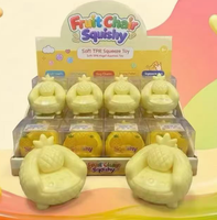 Jouet Squishy en Forme de Fruit Rempli d'Argile à Rebond Lent Anti-Stress Sensoriel Vente en Gros