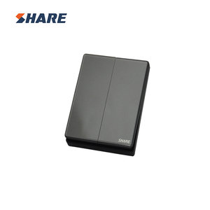 สวิตช์ไฟติดผนัง1GangChina Share Factory สำหรับโรงแรม/บ้าน/อพาร์ตเมนต์กระจกมาตรฐานอังกฤษโครเมี่ยม86*86 PMMA แผงวัสดุ - Product Image 2