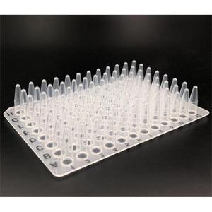 Placa de microplacas de plástico sin borde de 96 pocillos de 0.2 ml para PCR, para amplificación de ADN - Product Image 3