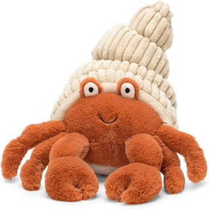 Oreiller en forme de crabe hermès mignon, Promotion en gros, jouet en peluche d'anniversaire, cadeau, Simulation d'animal marin, filet, poupée rouge - Product Image 5