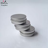 Vente en gros de boîtes en aluminium personnalisées de 30 ml, 52x22 mm, avec bouchon à vis, finition brillante, impression offset, emballage cosmétique