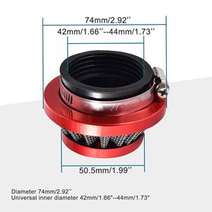 GOOFIT 44mm Filtre à air pour moto de remplacement pour 2 Temps 47cc <span class=keywords><strong>49cc</strong></span> ATV Pocket Bike Mini <span class=keywords><strong>Quad</strong></span> - Product Image 2