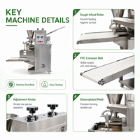 Machine à raviolis automatique commerciale avec moules personnalisés pour empanadas, pierogi, raviolis, samosas, wontons, et raviolis vapeur – 90 pièces/min
