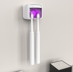 Stérilisateur de brosses à dents à double lumière UV, support de désinfection thermique USB Type C, arrêt automatique en 6 minutes, lampe de nuit, portable pour voyage, maison, salle de bain - Product Image 1