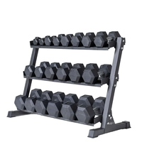Support d'haltères réglable 15kg en fonte 2kg sans exercice durable entraînement à domicile logo personnalisé ensemble d'haltères hexagonaux acier caoutchouc maison