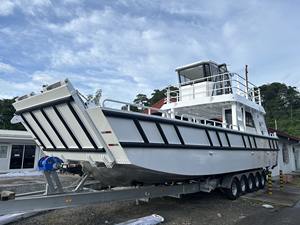 Bateau de Travail en Aluminium de 40 Pieds (12 m) avec Capacité de Chargement de 7 Tonnes, Ferry pour Passagers, Barge de Cargaison, Bateau de Débarquement à Vendre - Product Image 2