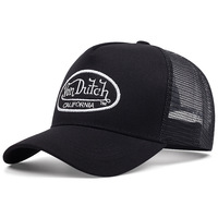 Casquette de Golf Type Trucker Snapback Personnalisée Haute Qualité, en Sergé de Coton Premium avec Patch en Cuir, Design 5 Panneaux