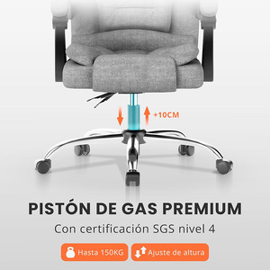 เก้าอี้สำนักงานสไตล์โมเดิร์น นั่งสบาย ดีไซน์สวยงาม โครงโลหะหุ้มหนัง PU พร้อมตาข่าย เหมาะสำหรับใช้ในบ้าน ห้องประชุม งานอีเว้นท์ และเล่นเกม - Product Image 3