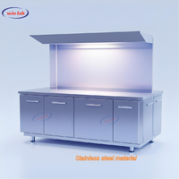 Banc de travail en acier inoxydable 304 en forme de L moderne pour l'école et le salon, résistant à la corrosion