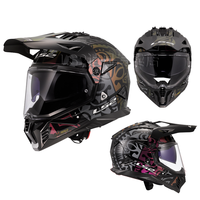 Casque de moto LS2 MX702 Rally à double visière, certifié ABS PC, pour toutes saisons, visière double, motocross, descente, état neuf
