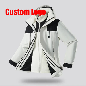 男女山地防水夹克户外防风连帽夹克情侣跑步徒步雨衣 - Product Image 1