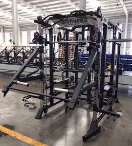 SK Equipment Power <span class=keywords><strong>Cage</strong></span> All in One, Attrezzatura da Palestra Multifunzione con Smith Machine e Squat Rack Integrato per Palestra - Product Image 3
