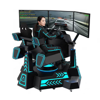 Simulador de Carreras de Fórmula 1 VR, Experiencia de Carreras de Autos 9D con Movimiento Completo en Interiores, Metálico