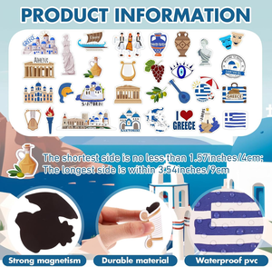 Wholesale Cute <b>Pattern</b> Color Printing Reusable Adhesion Strong Magnet Cartoon Sticker <b>Paper</b> Fridge Magnet for Home Decoration - Product Image 3