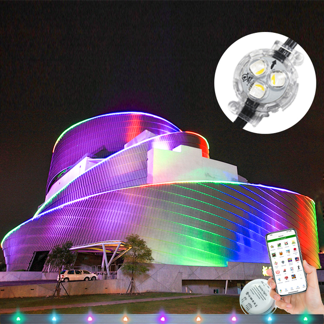ul Rgbw Led Window House Light Ornament Holiday New Smart Christmas Permanent Decorative Pixel Point Lights Outdoor