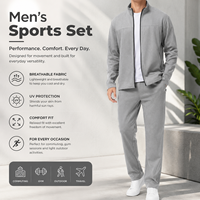 Ensemble de survêtement zippé en coton antibactérien à col montant pour hommes, uniformes de travail personnalisés pour le personnel de la salle de sport/du salon/de l'hôtel, transfert thermique