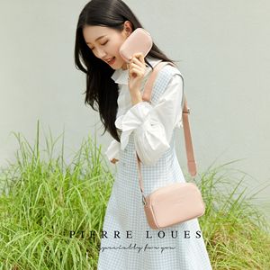 Bolso bandolera para mujer Pierre Loues 24x8x17 cm, gran capacidad, minimalista, con correa tejida ajustable. - Product Image 4