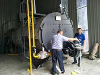 Boiler Tabung Api Horizontal Tekanan Tinggi Industri 1-20T Generator Uap Minyak Gas Listrik untuk Lini Produksi EPP